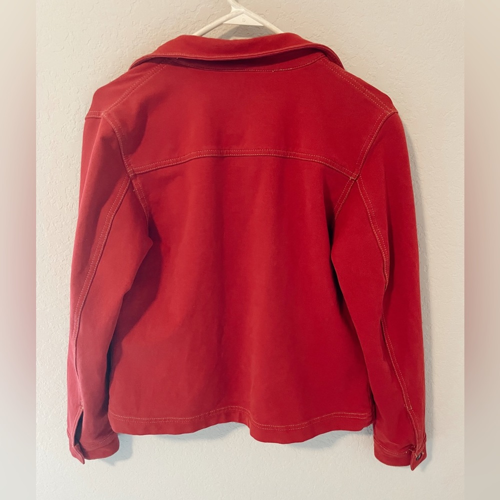 Red Jean Jacket - Picture 5 of 5